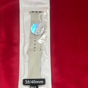 White Silicone Apple Watch Band 38/40mm